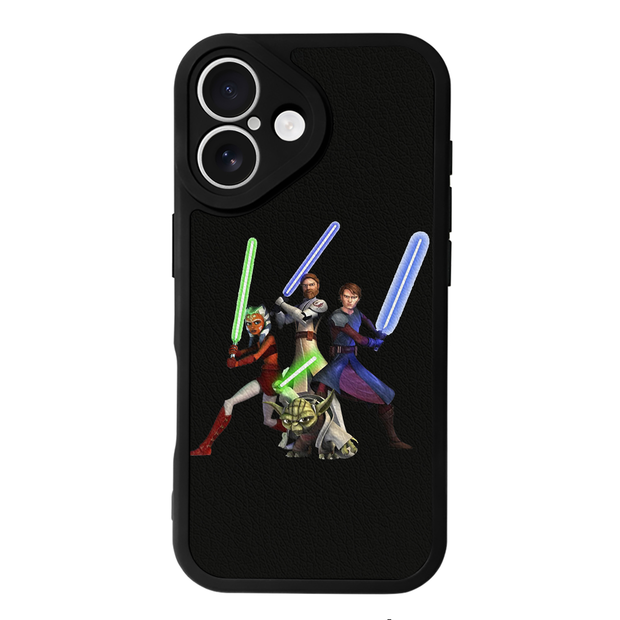 （画像用） スター・ウォーズ Star Wars 【iPhone 16シリーズ対応】シリコンスマホケース（レザー調） 材質：シリコン